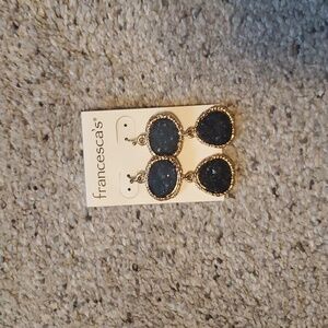 2/$10! Francescas Blue gold drop earrings